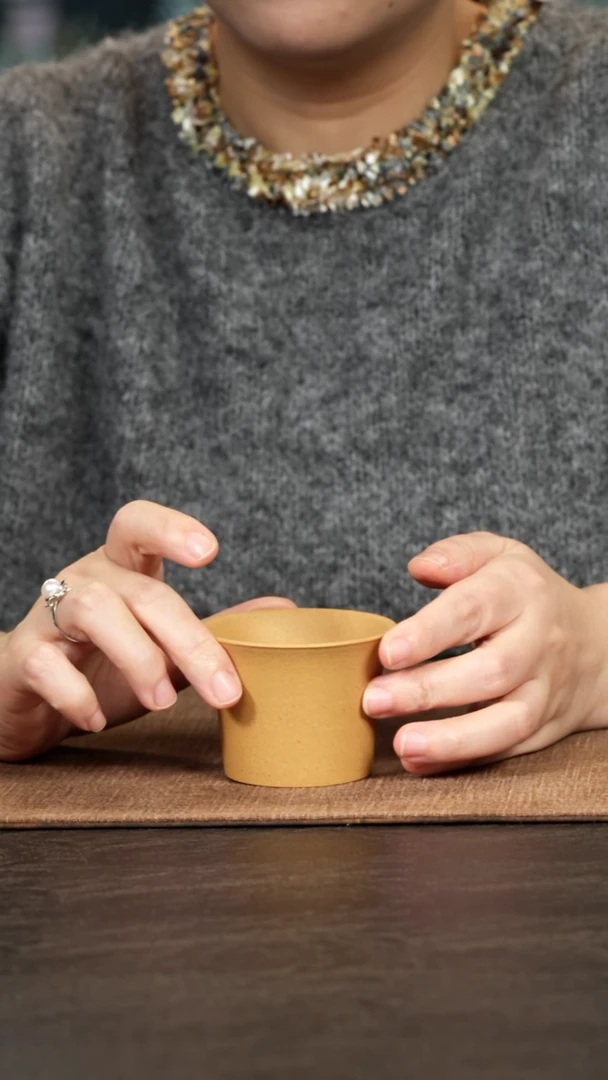 茶壶紫砂黄段马蹄杯70cc