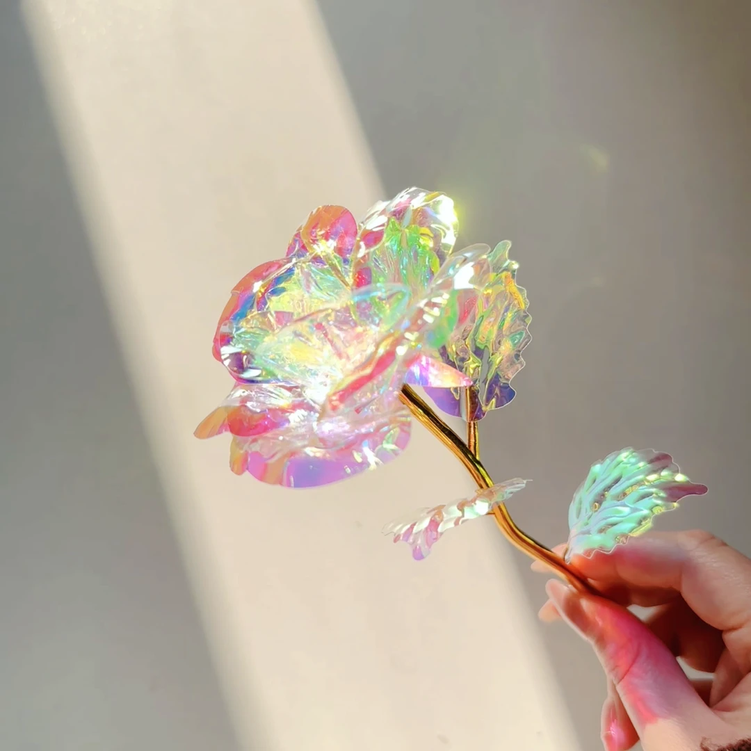 【佳宝】七彩炫光玫瑰花星空玫瑰浪漫520七夕情人节礼物送女朋友