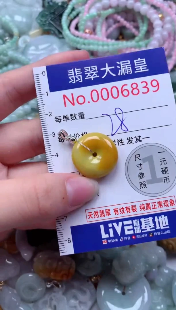 翡翠未镶嵌吊坠(不含链)6839