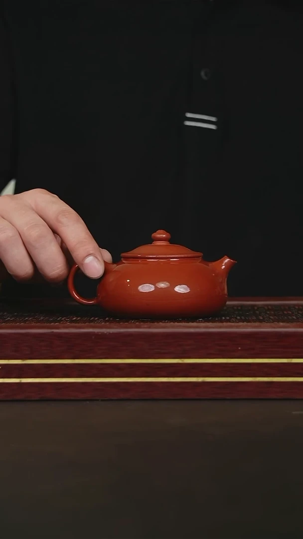 茶壶紫砂红泥寒江