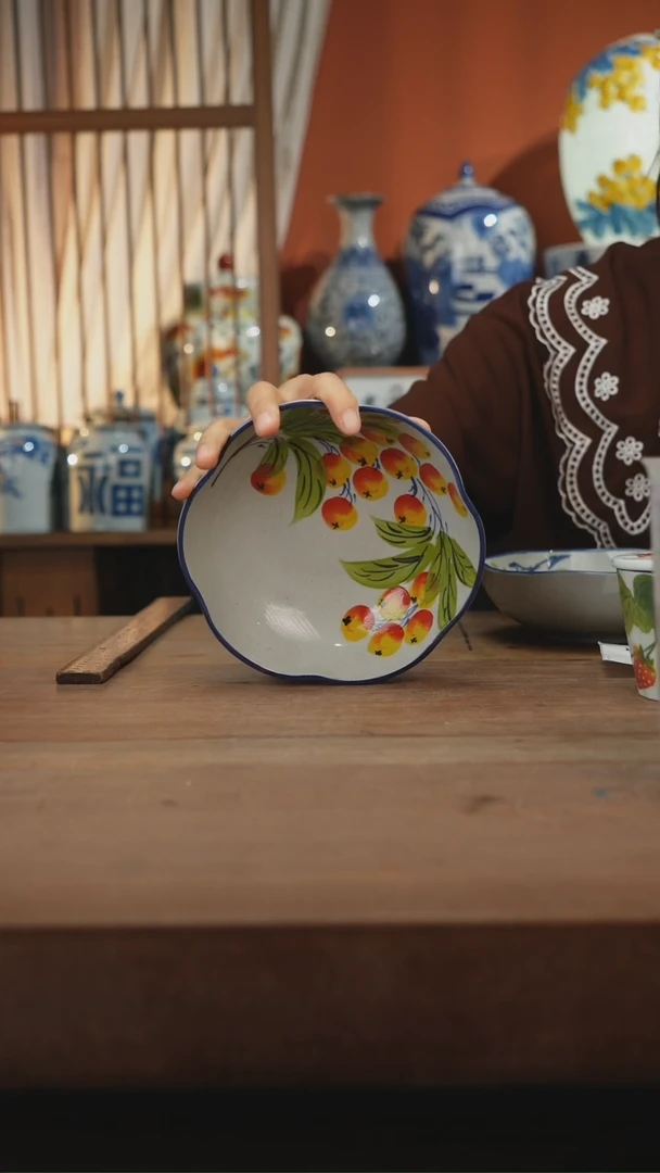 现代 景德镇设计师釉下手绘陶瓷餐具
