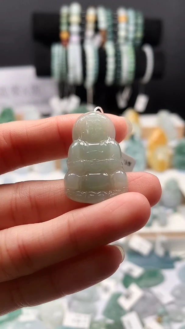 吊坠(不含链)未镶嵌翡翠21正装观音