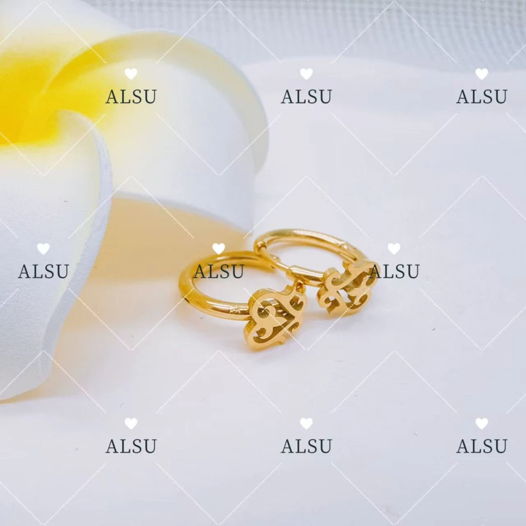 合金锆石耳饰 ALSU原创经典民族风迷你耳环时尚精美甜美两个款式