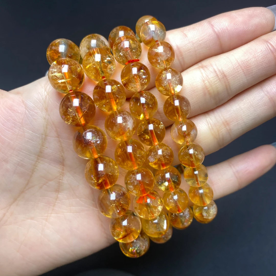 Y181 巴西暴力黄手链8-12mm+多样性发一