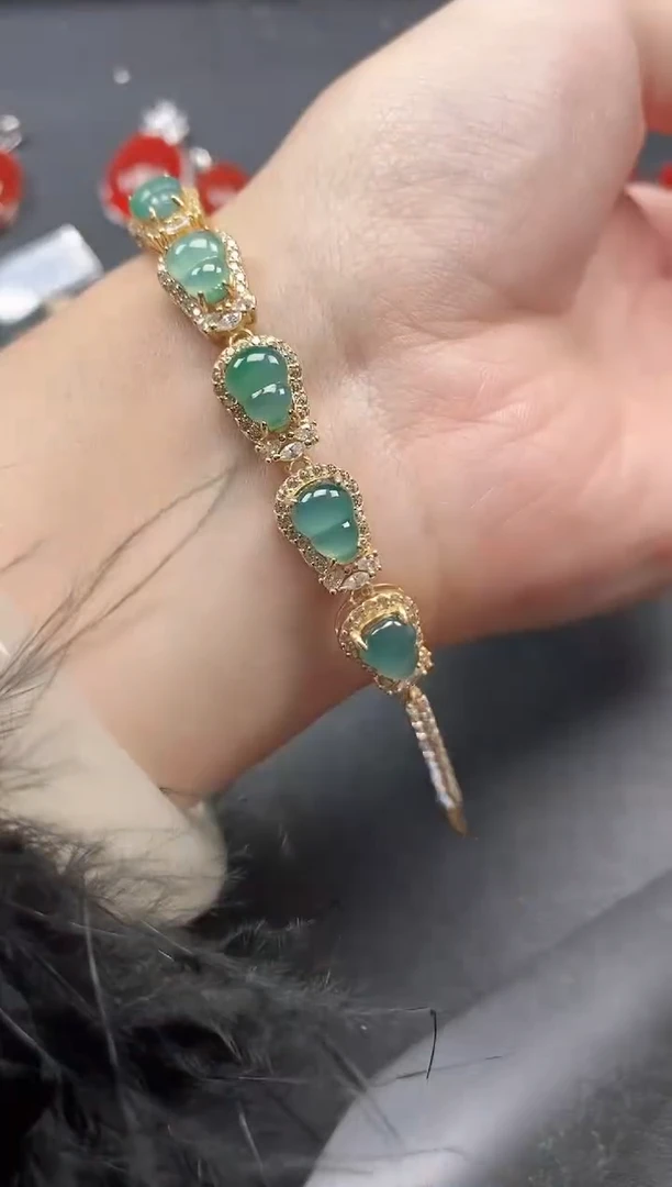 银S925镶嵌戒指翡翠511