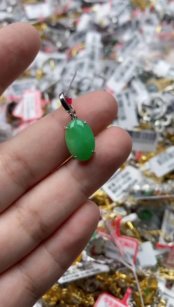 【闪购商品】翡翠戒指银S925镶嵌22222---4