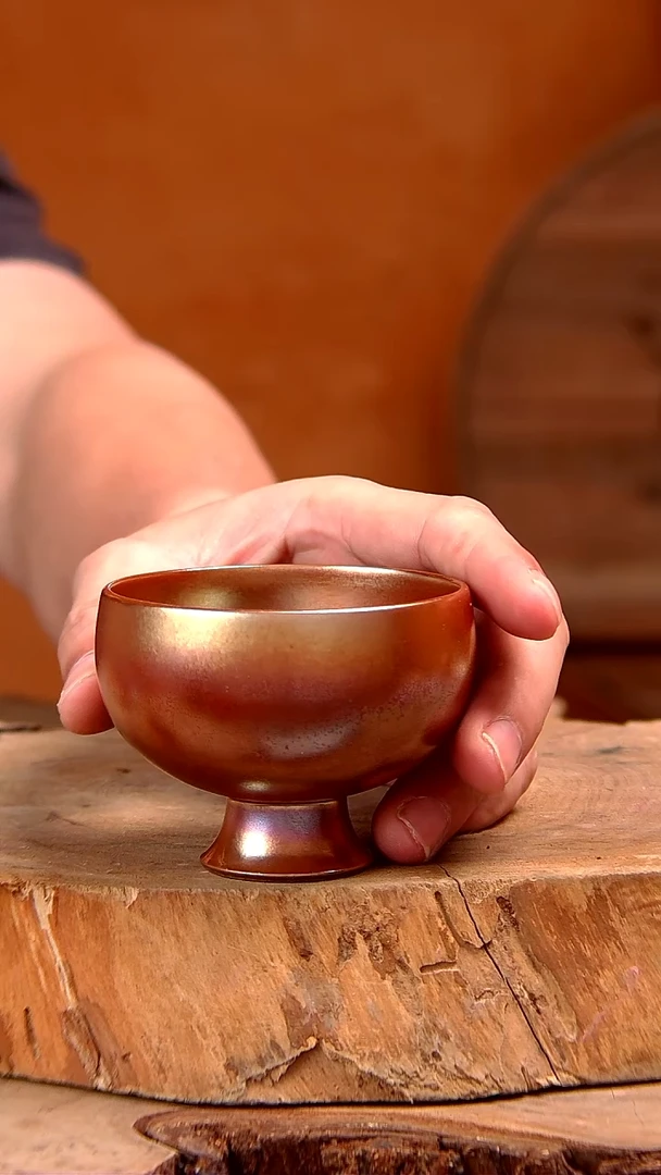 柴烧茶具陶瓷杯子