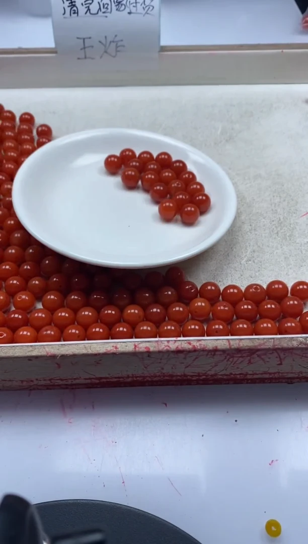 【闪购商品】玛瑙/玉髓颈饰未镶嵌w2186满肉南红10mm*20颗