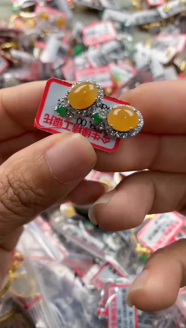 银S925镶嵌戒指翡翠111               6