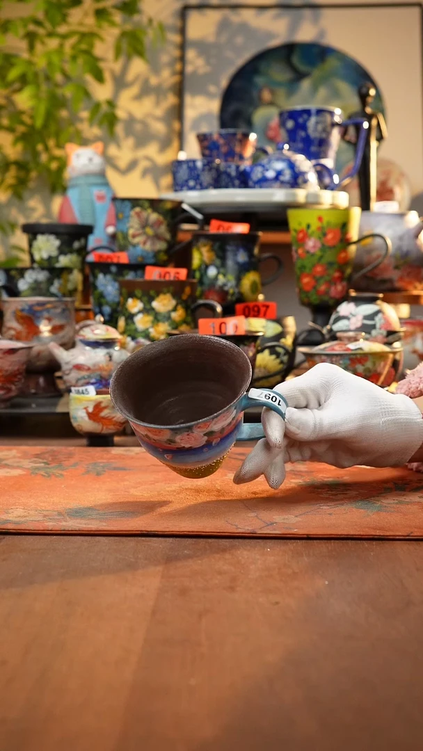 瓷片景德镇手工手绘1097