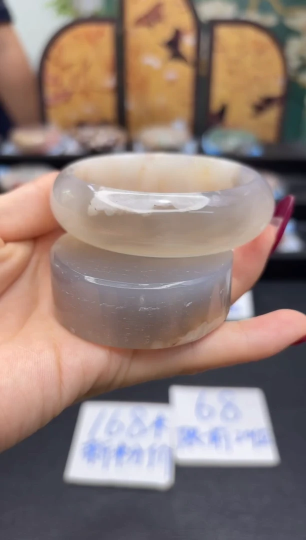 未镶嵌手镯石英质玉A153(60圈赠送镯心)