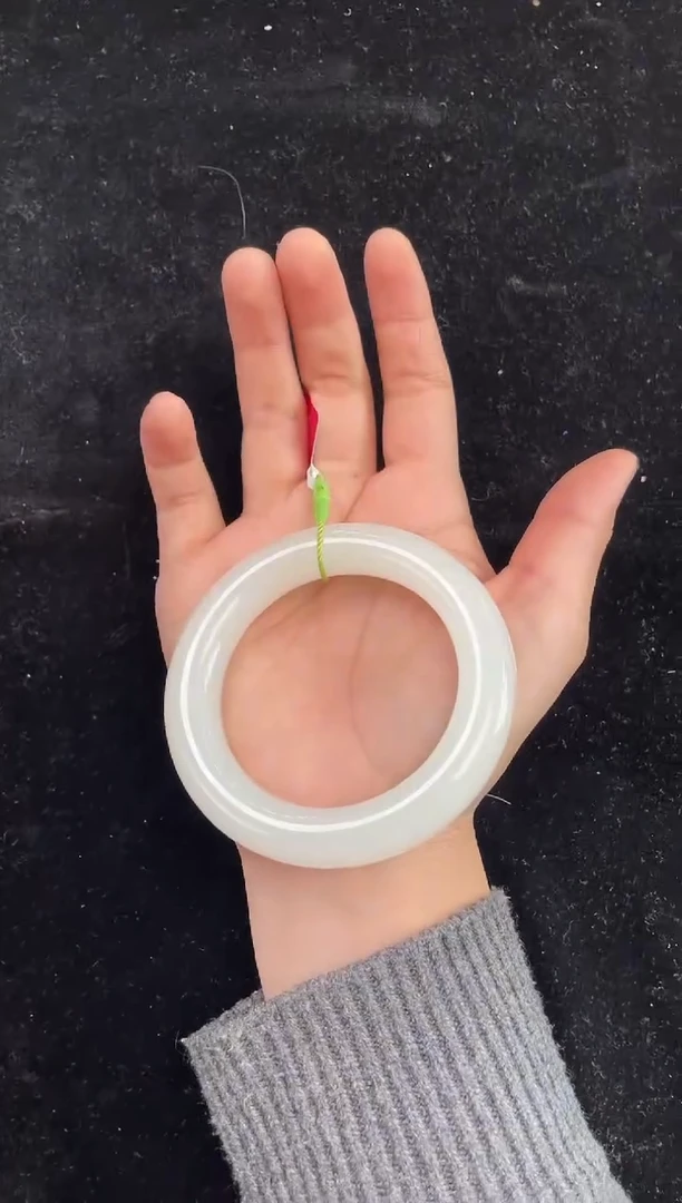 未镶嵌手镯和田玉新疆直发和田玉白玉56-57圈口上等和田玉手镯女