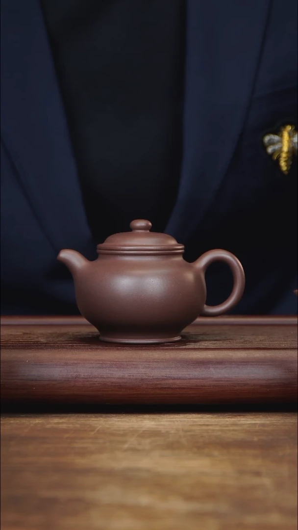 茶壶紫砂210ml 掇只 紫泥
