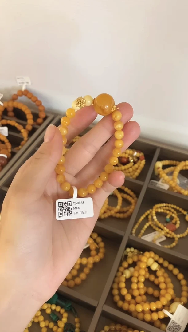 蜜蜡颈饰未镶嵌QS0838