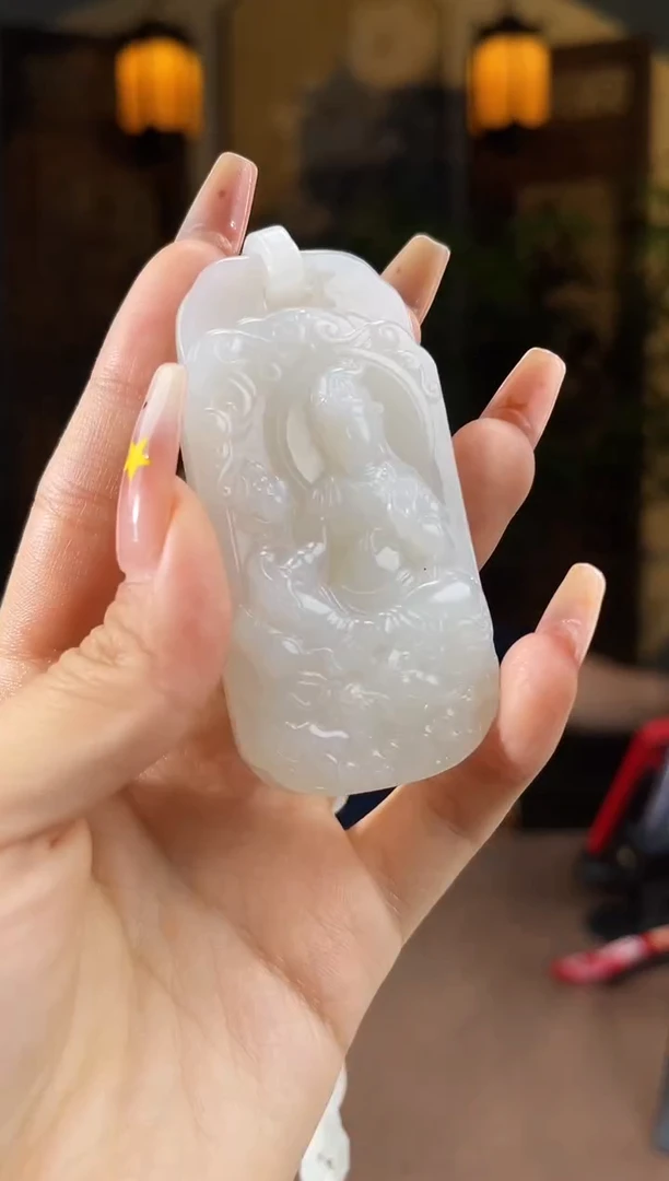 和田玉未镶嵌颈饰S961