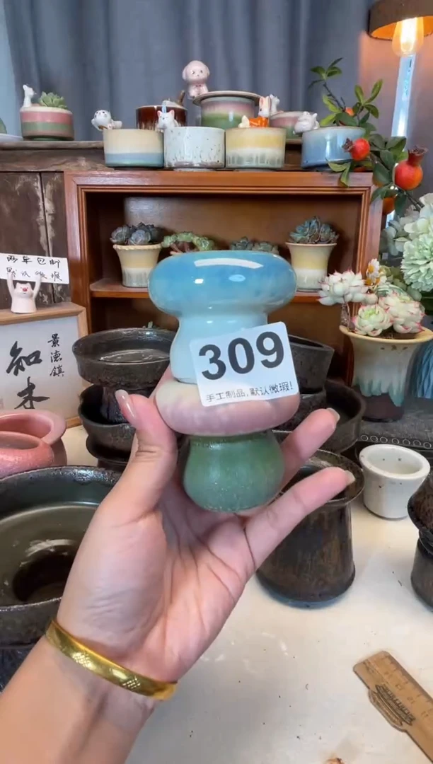 瓷片斯**啊微瑕309知木小芳花盆