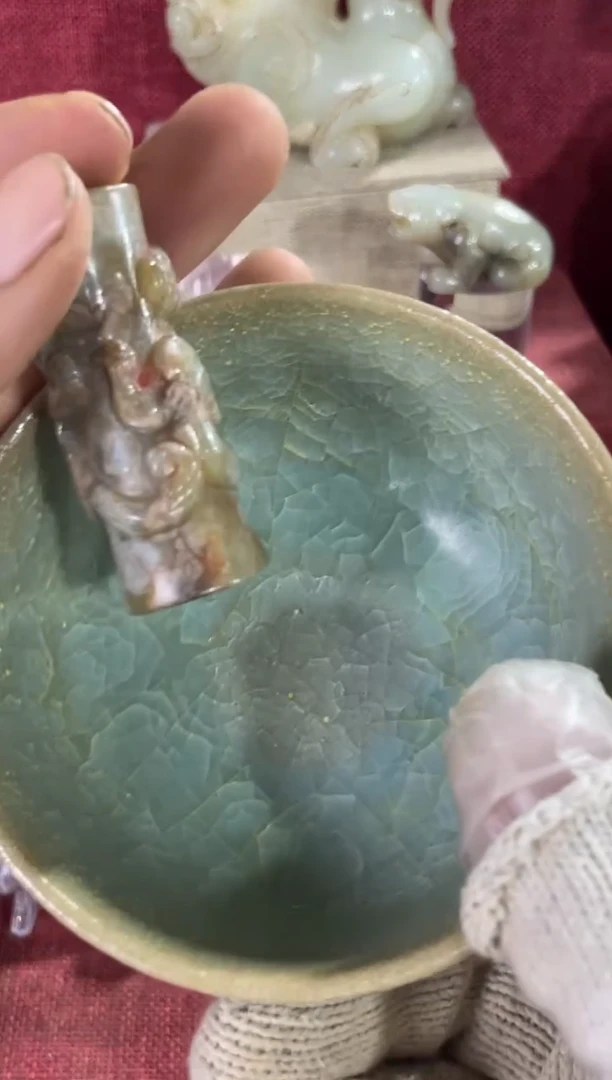 瓷片手工，手绘，陶瓷