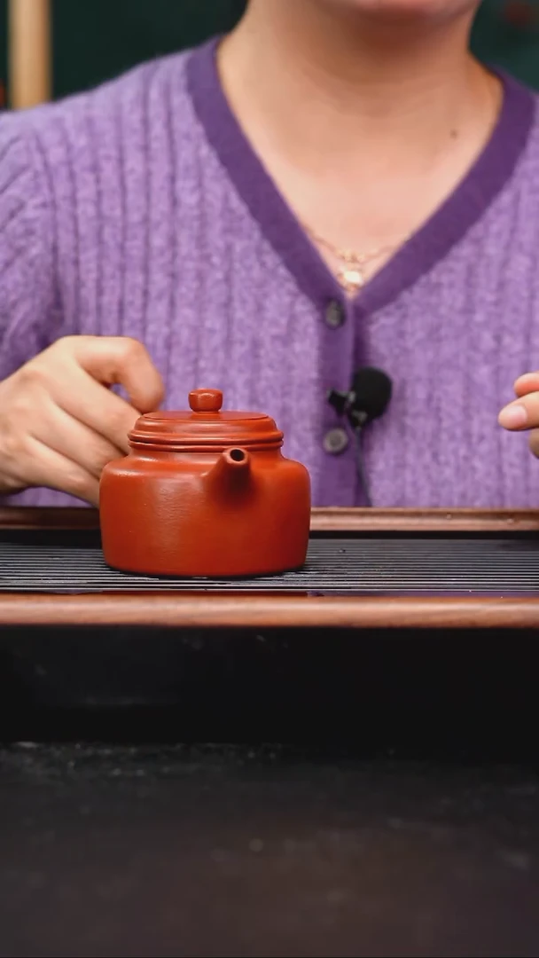茶壶紫砂全手工小煤窑朱泥德钟200