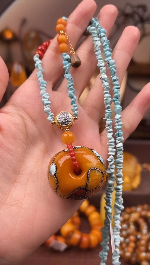 裸石琥珀未镶嵌假一赔4，多样性发货1件