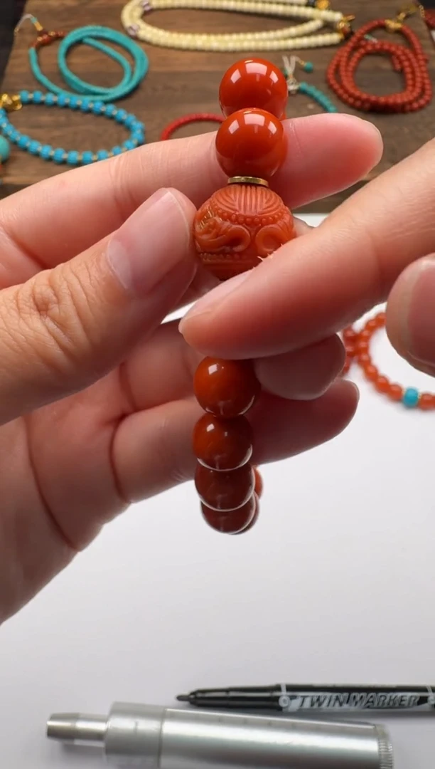 未镶嵌手串手串南红玛瑙巨*～手串手串