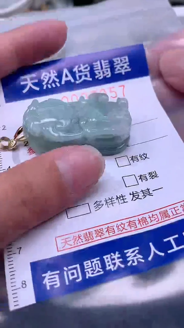 翡翠未镶嵌吊坠(不含链)1