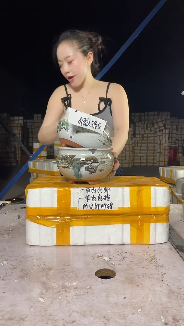 宜兴紫砂粗陶花盆20/13