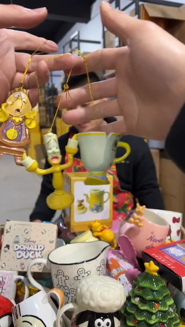 【闪购商品】杯美女与野兽小吊件3件套