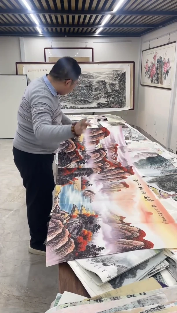 国画融易专属链接-李林宏江山如此多娇带证书