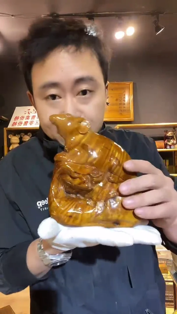 木121金丝楠木制品根雕摆件17*17*7