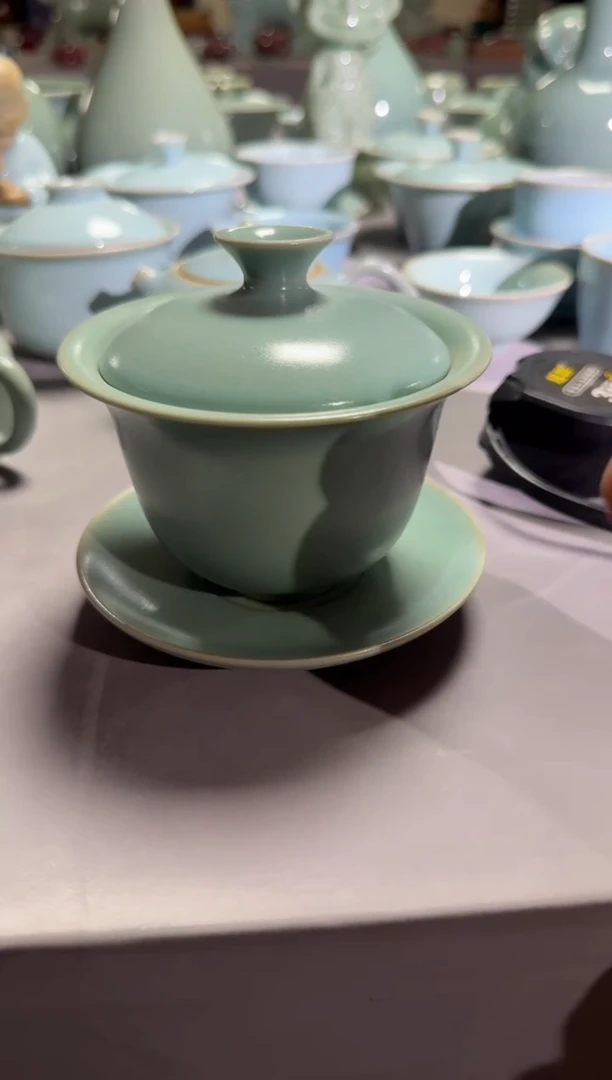 汝瓷平顶山汝瓷产品   元宝盖碗