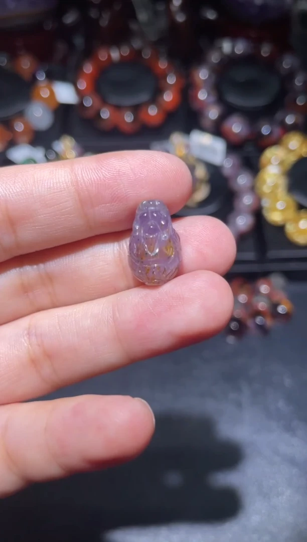 水晶珠宝半成品未镶嵌极光龙龟