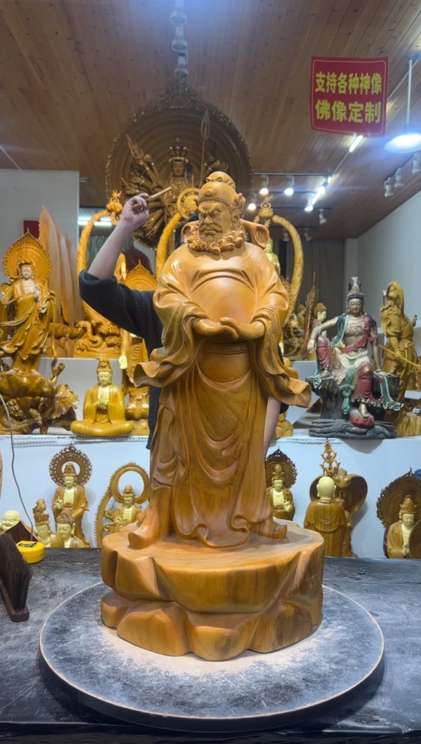 香樟木钟馗69cm高