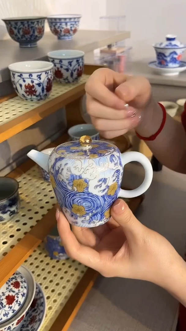 景德镇高温瓷星空壶