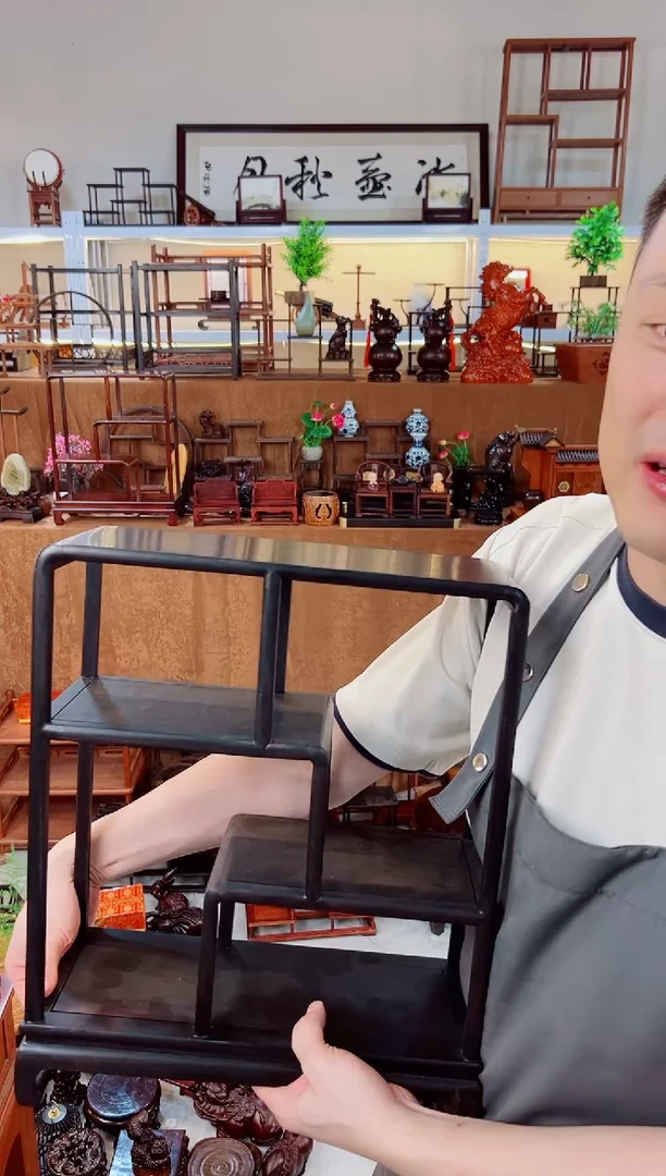 东非黑黄檀（紫光檀）紫光檀多宝阁一个