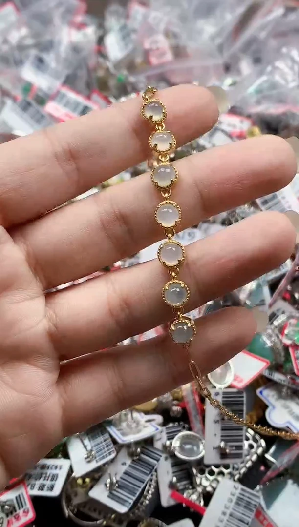 银S925镶嵌戒指翡翠天然A货缅甸翡翠