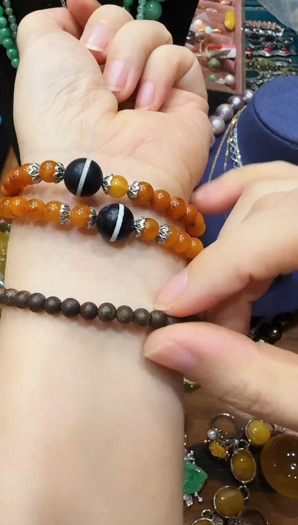 手链琥珀未镶嵌手串