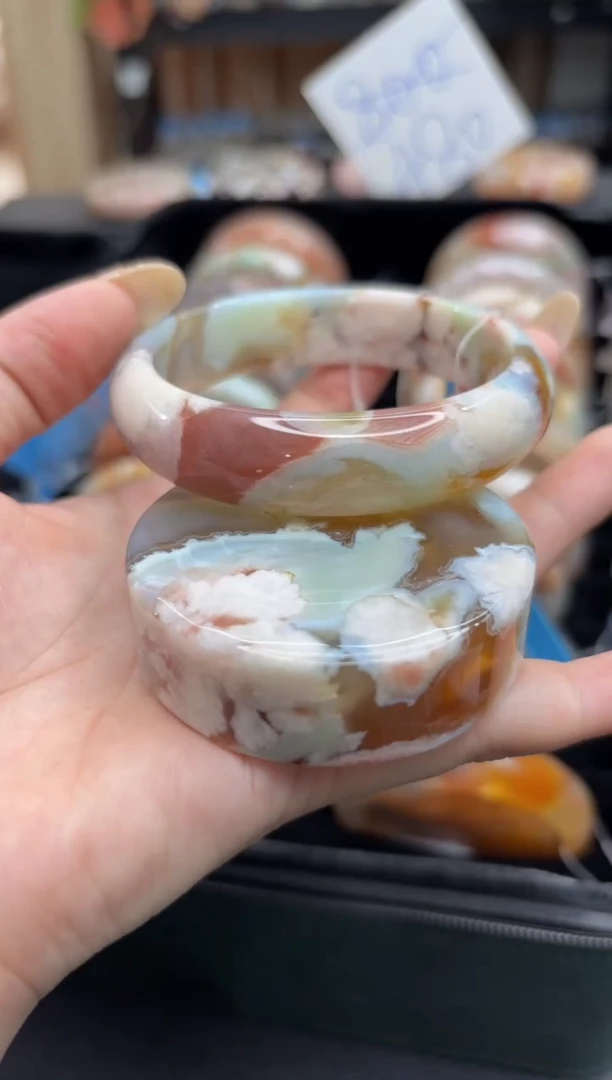 未镶嵌手镯石英质玉C309(59圈赠送镯心)