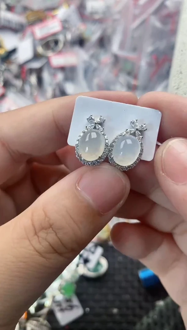 银S925镶嵌戒指翡翠888  1