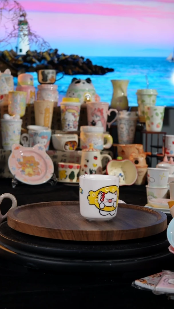 陶瓷便携款手工手绘景德镇陶瓷