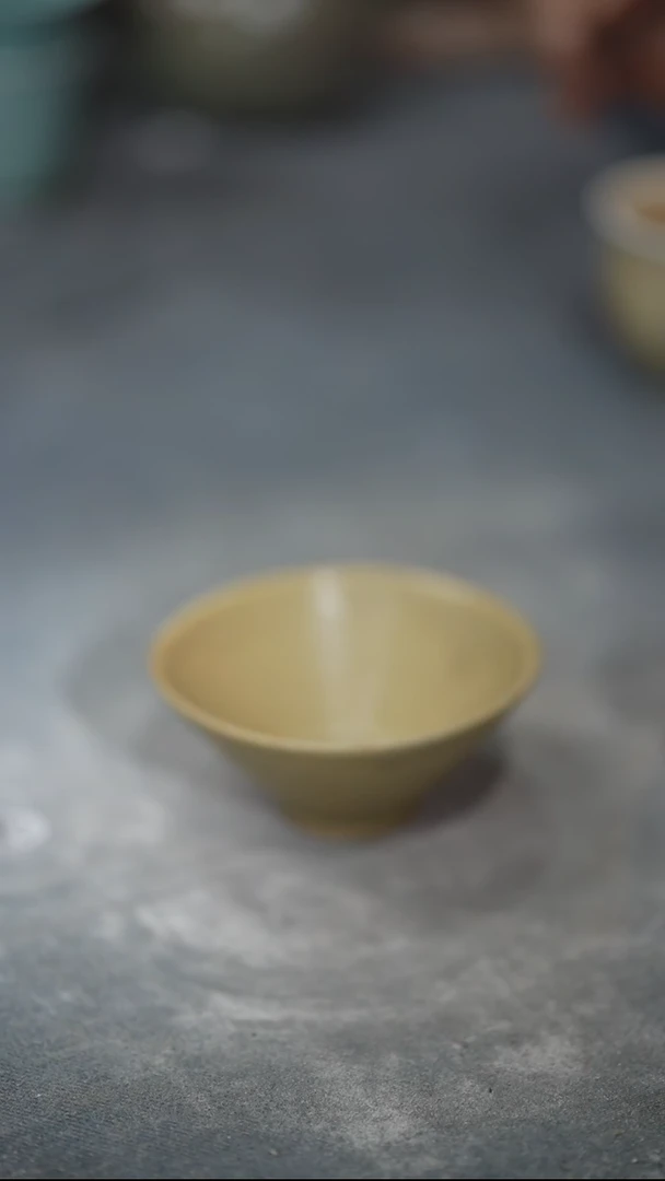 浪鬼家釉绘柴烧杯