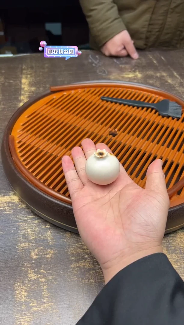 【闪购商品】/霖松堂草木灰釉石榴香插