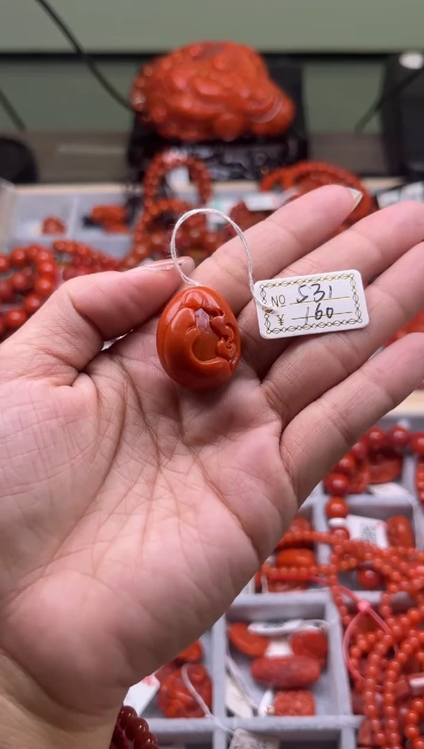 【闪购商品】南红玛瑙珠宝奇石银S925镶嵌531