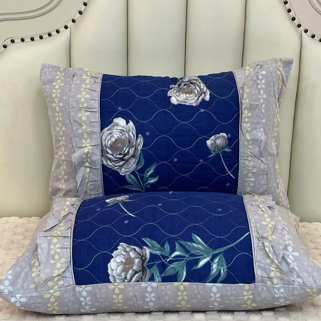 简约枕套一对装磨毛加厚单人枕芯套枕头套10