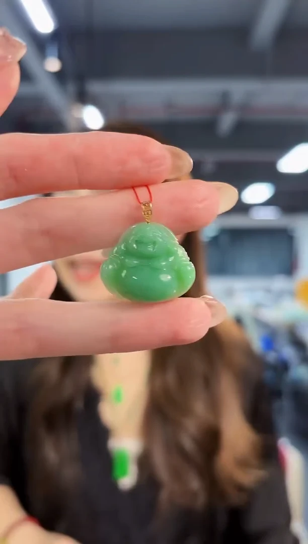 【闪购商品】翡翠颈饰18K金镶嵌缅料A货/支持复检/一件