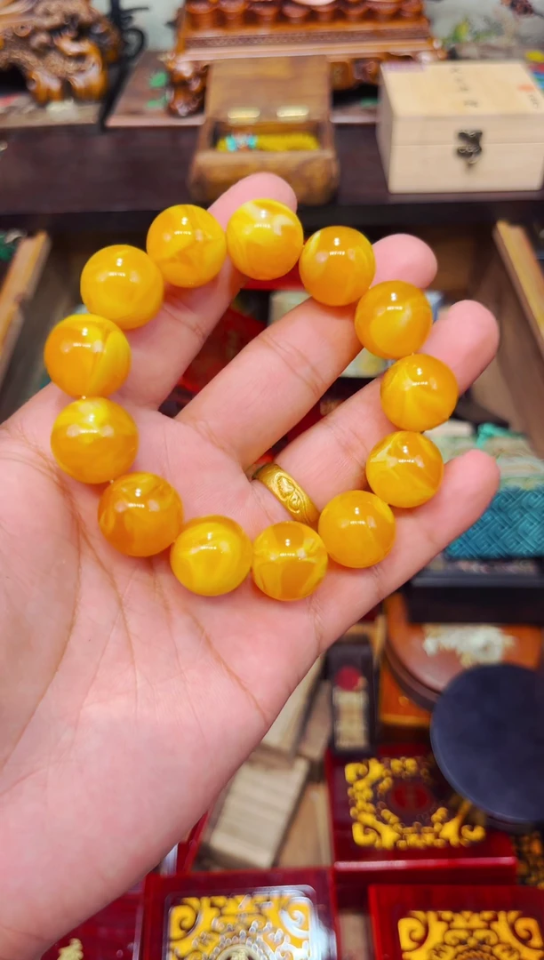 未镶嵌蜜蜡裸石Q瑞哥专属高端精品34