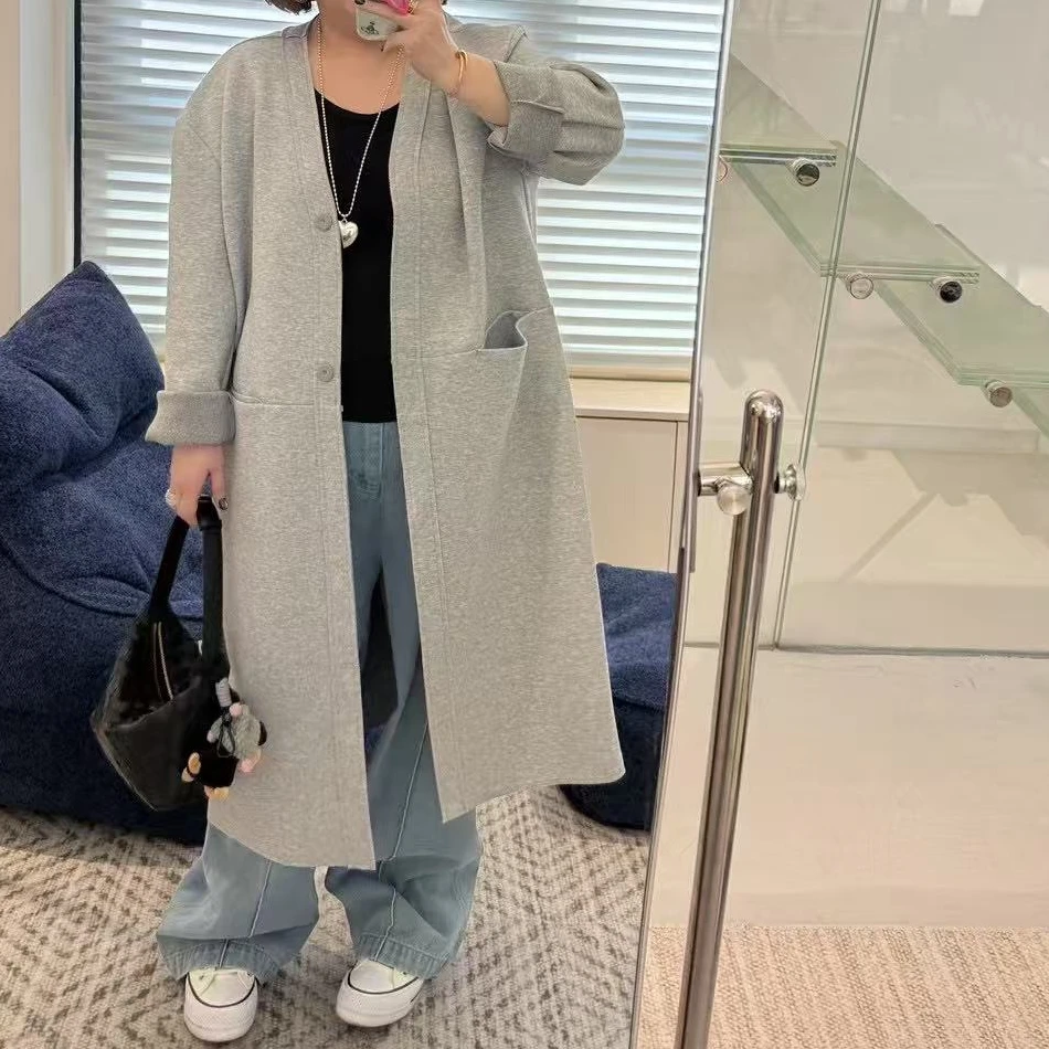 Meet遇见-春季超长空气层外套