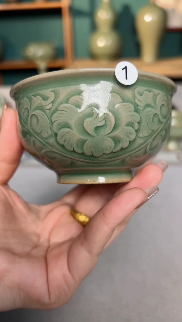 【闪购商品】其他纯手工缠枝牡丹炉式压手杯1号