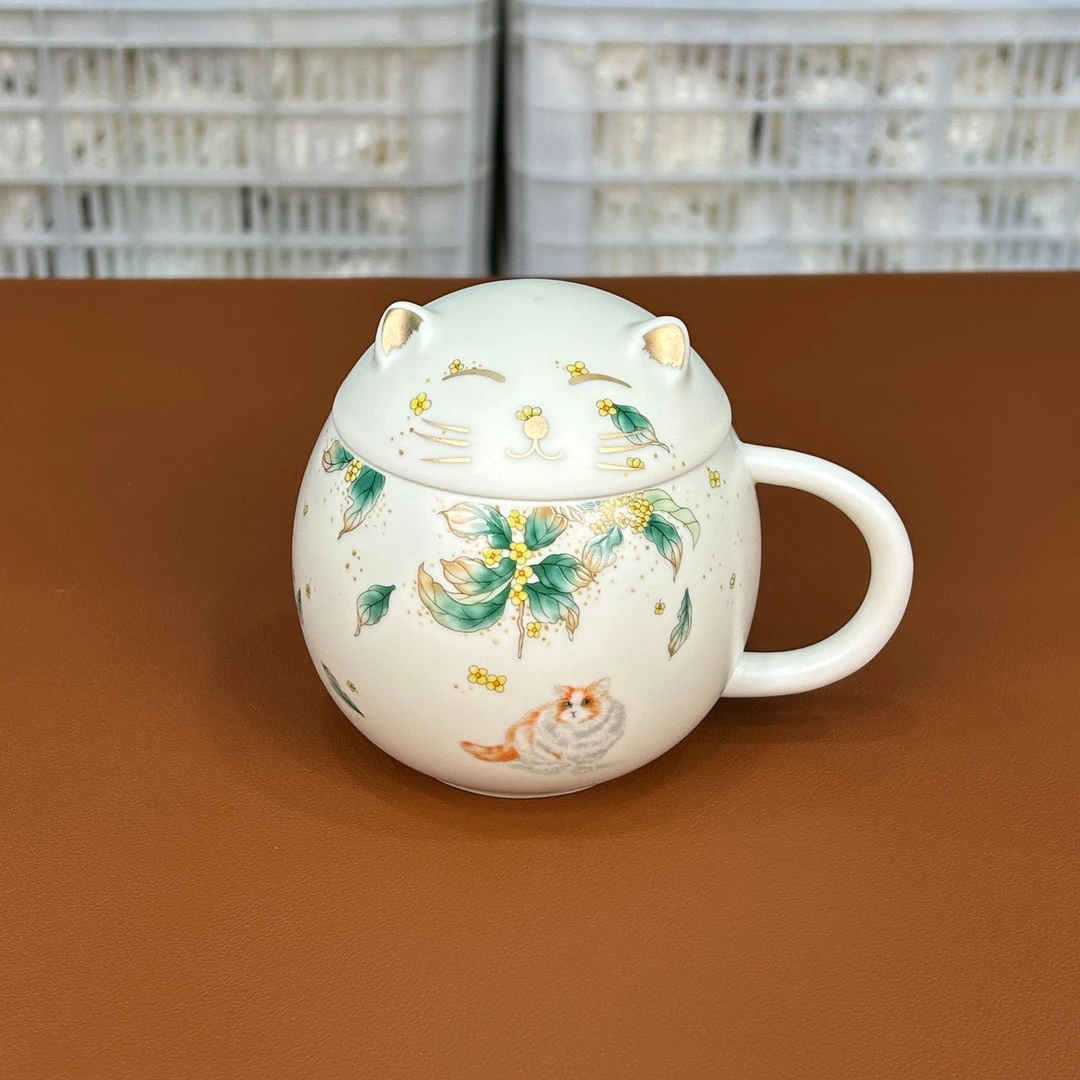 【闪购链接】良瓷美品猫咪水杯YS738