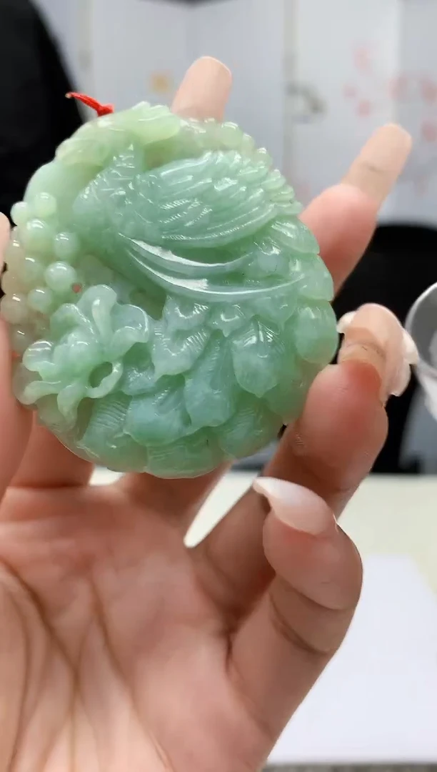 【闪购商品】定制翡翠未镶嵌4812lr-毛货挂件28