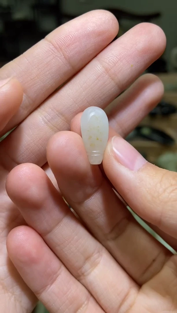 未镶嵌和田玉挂件新疆和田玉三通配饰